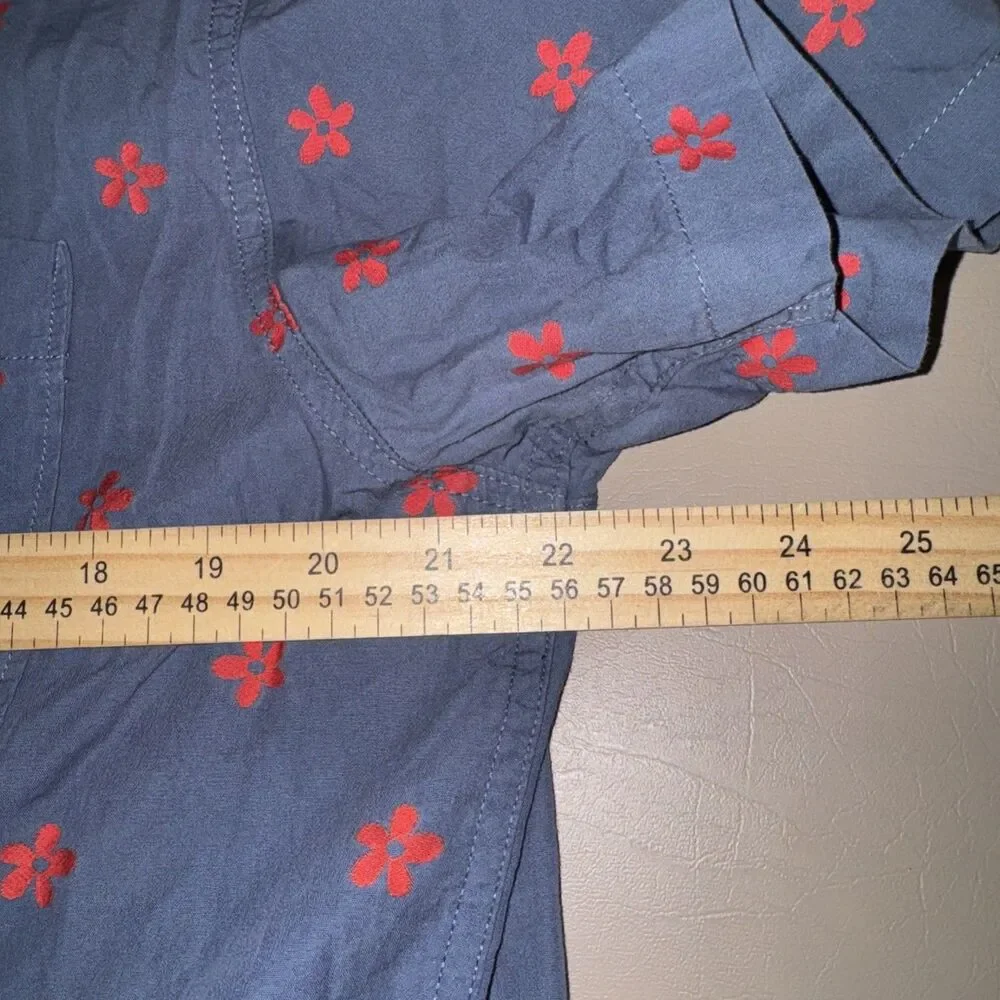 The North Face Men’s Button Down Shirt Blue Floral
